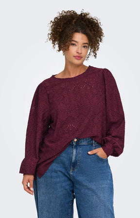 Only Carmakoma Hellen Blouse in Fig 