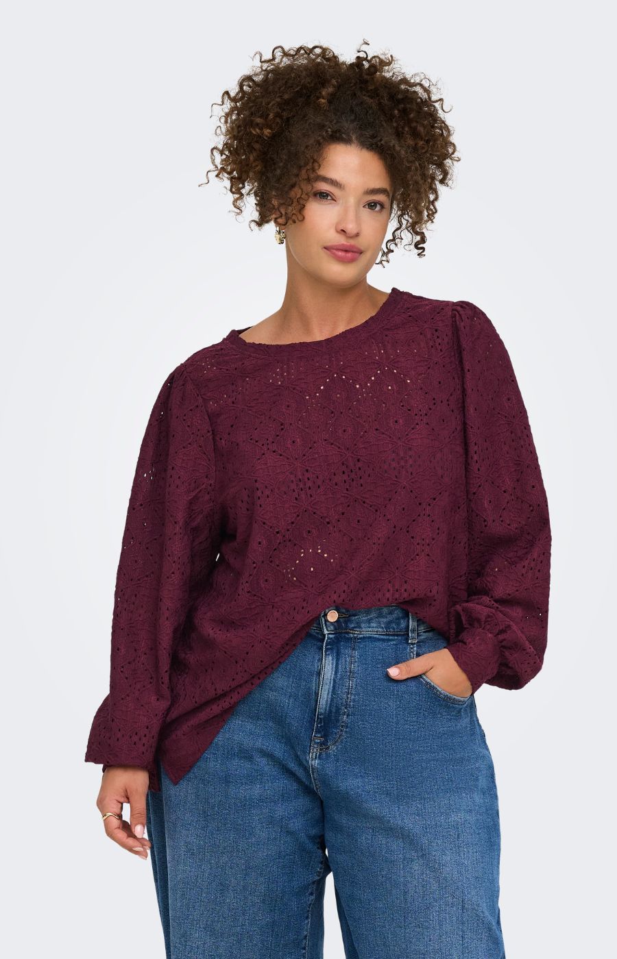 Only Carmakoma Hellen Blouse in Fig 