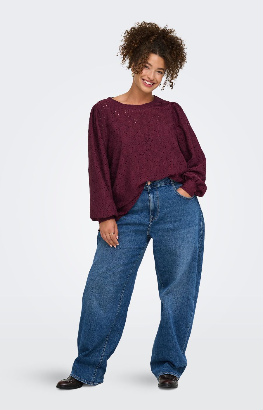 Only Carmakoma Hellen Blouse in Fig  