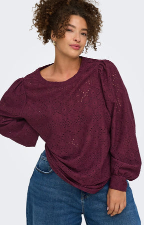 Only Carmakoma Hellen Blouse in Fig  