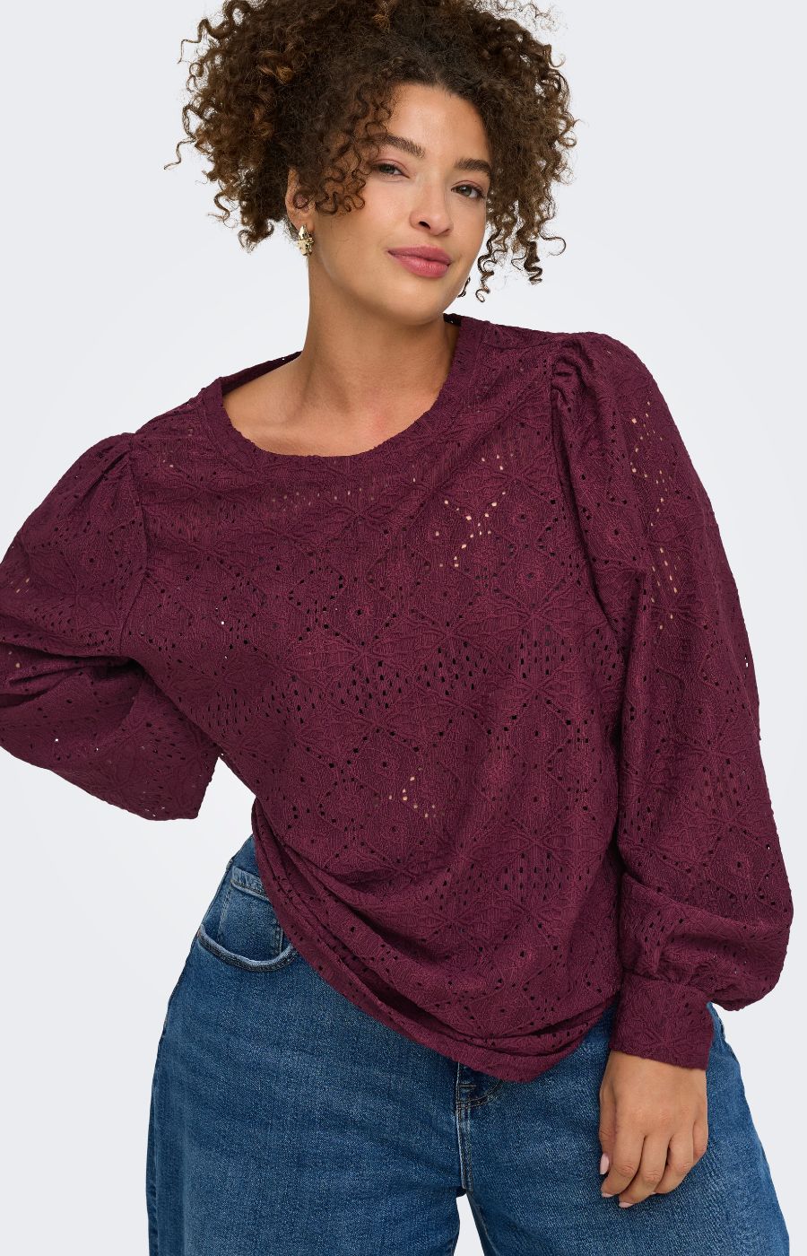 Only Carmakoma Hellen Blouse in Fig  