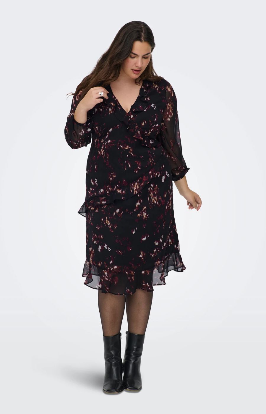 Only Carmakoma Indigo Dress with Print