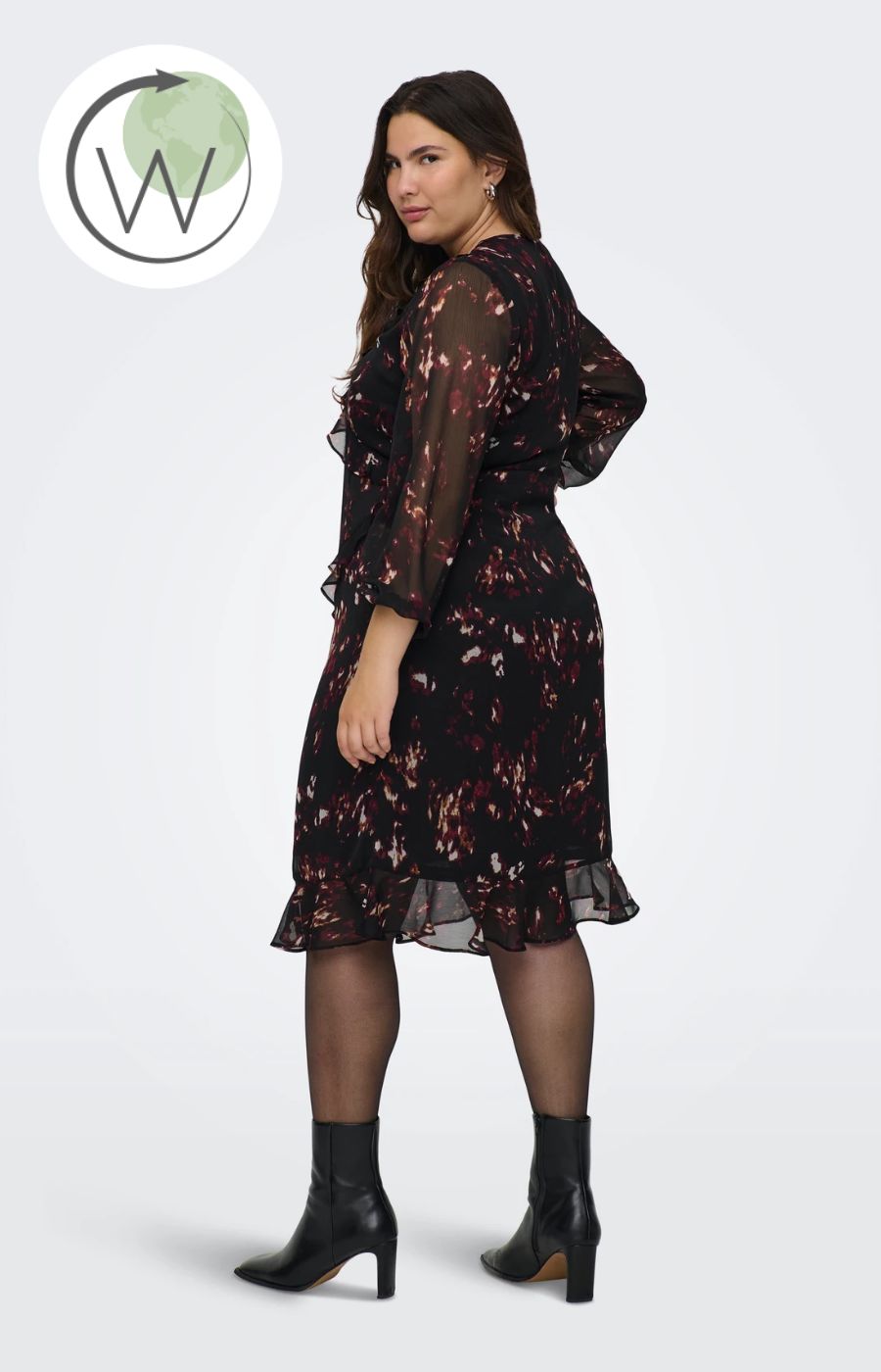 Only Carmakoma Indigo Dress with Print