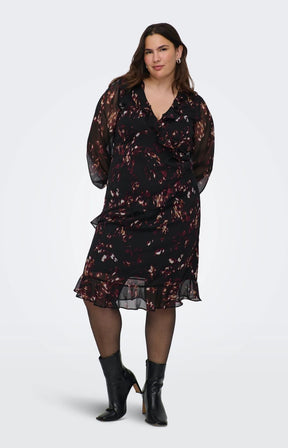 Only Carmakoma Indigo Dress with Print
