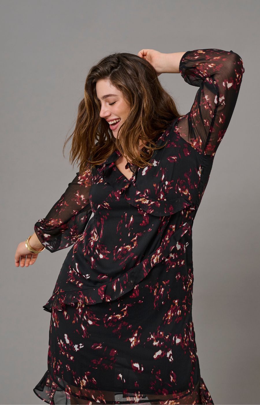 Only Carmakoma Indigo Dress with Print