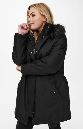 Only Carmakoma Irena Coat in Black 