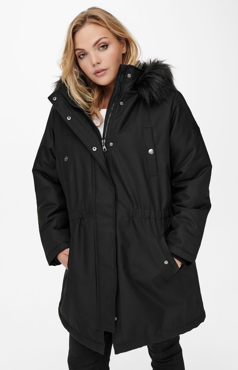Only Carmakoma Irena Coat in Black 