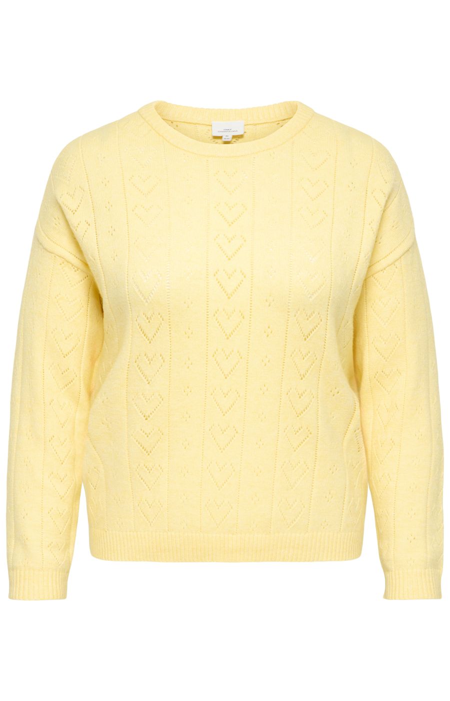 Only Carmakoma Isa Knit Top in Yellow 