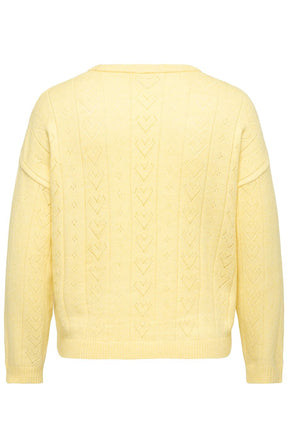 Only Carmakoma Isa Knit Top in Yellow 