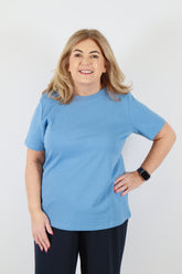 Only Carmakoma Jen T-Shirt in Blue