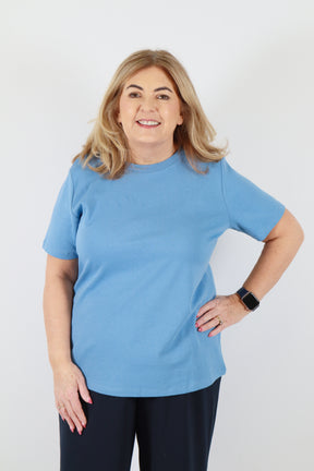 Only Carmakoma Jen T-Shirt in Blue