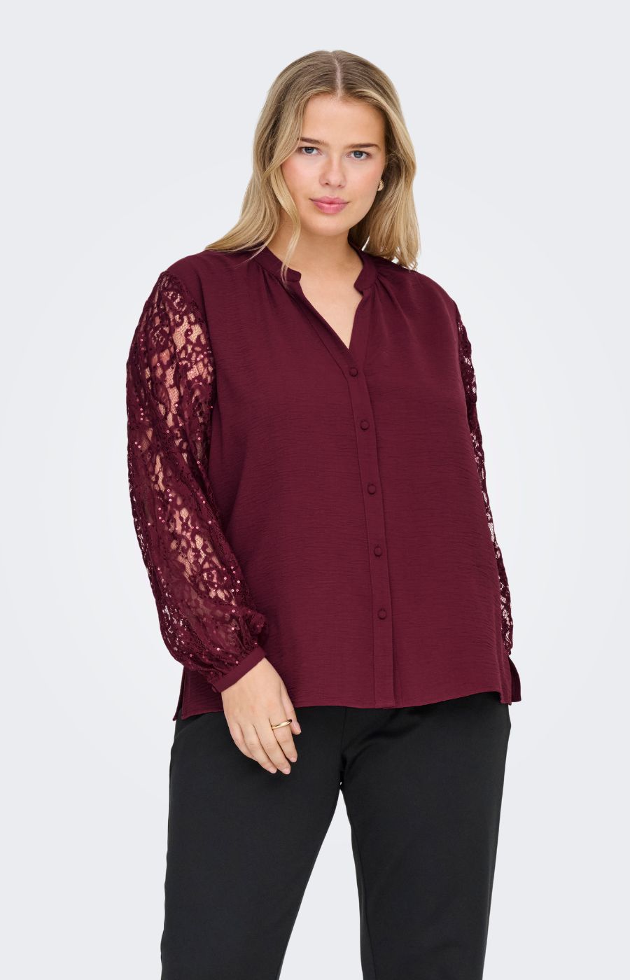 Only Carmakoma Kammy Shirt in Wine