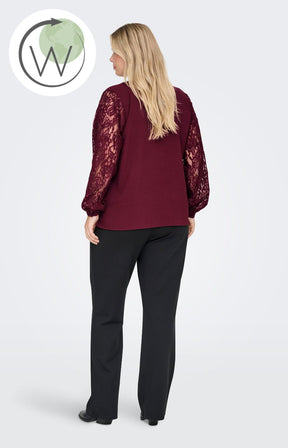 Only Carmakoma Kammy Shirt in Wine