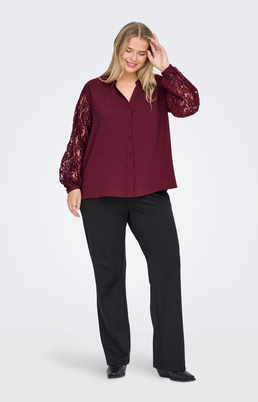 Only Carmakoma Kammy Shirt in Wine