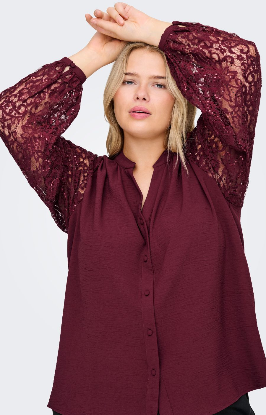 Only Carmakoma Kammy Shirt in Wine