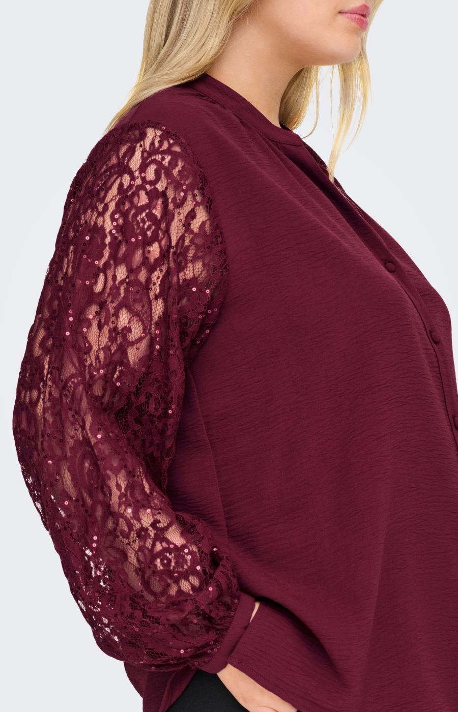 Only Carmakoma Kammy Shirt in Wine