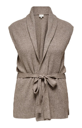 Only Carmakoma Katia Wrap Vest in Beige