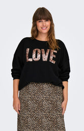 Only Carmakoma Katya Sweater in Black 
