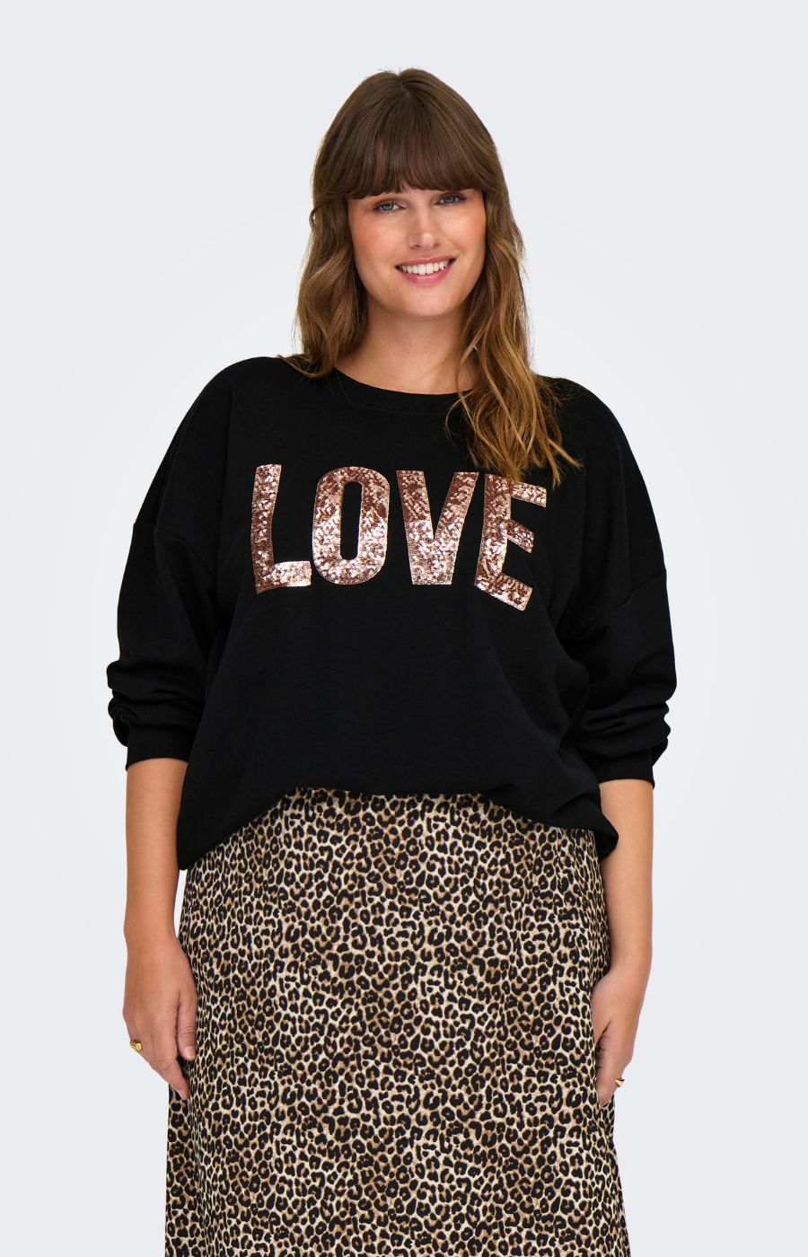 Only Carmakoma Katya Sweater in Black 