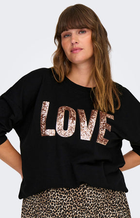 Only Carmakoma Katya Sweater in Black 