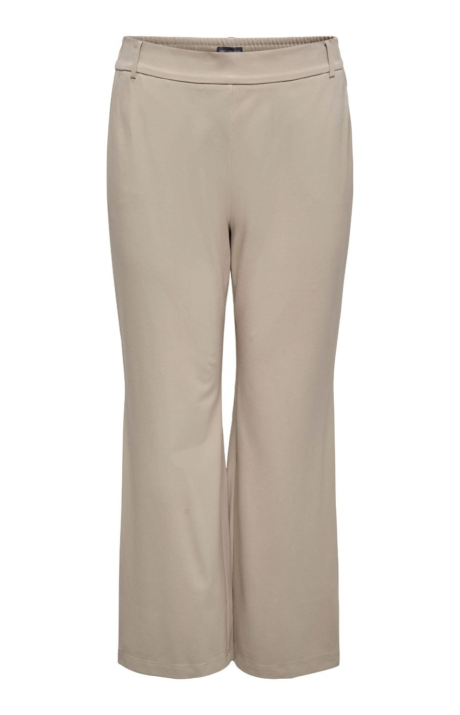 Only Carmakoma Life Straight Leg Trousers in Beige