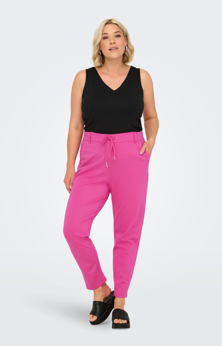 Only Carmakoma Life Trousers in Fuchsia