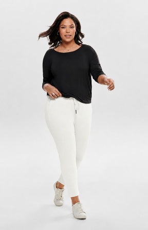 Only Carmakoma Life Trousers in White 
