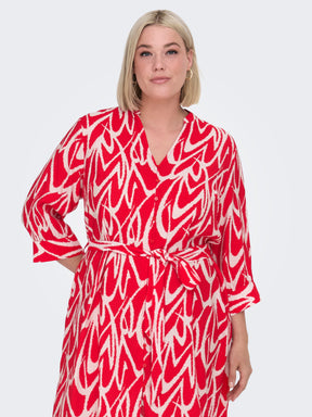 Only Carmakoma Livera Dress in Red