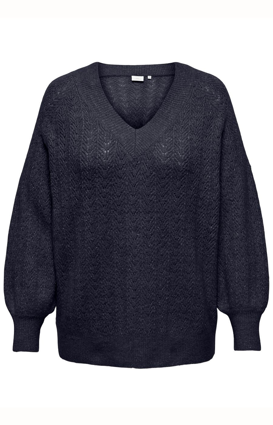 Only Carmakoma Lucilla Knit Jumper in Navy