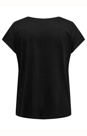 Only Carmakoma Lulu T-Shirt in Black