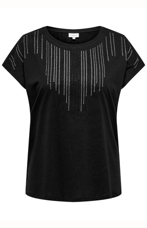 Only Carmakoma Lulu T-Shirt in Black