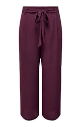 Only Carmakoma Lux Palazzo Trousers in Wine