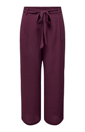 Only Carmakoma Lux Palazzo Trousers in Wine
