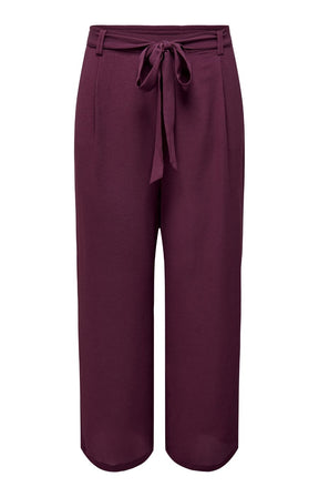 Only Carmakoma Lux Palazzo Trousers in Wine