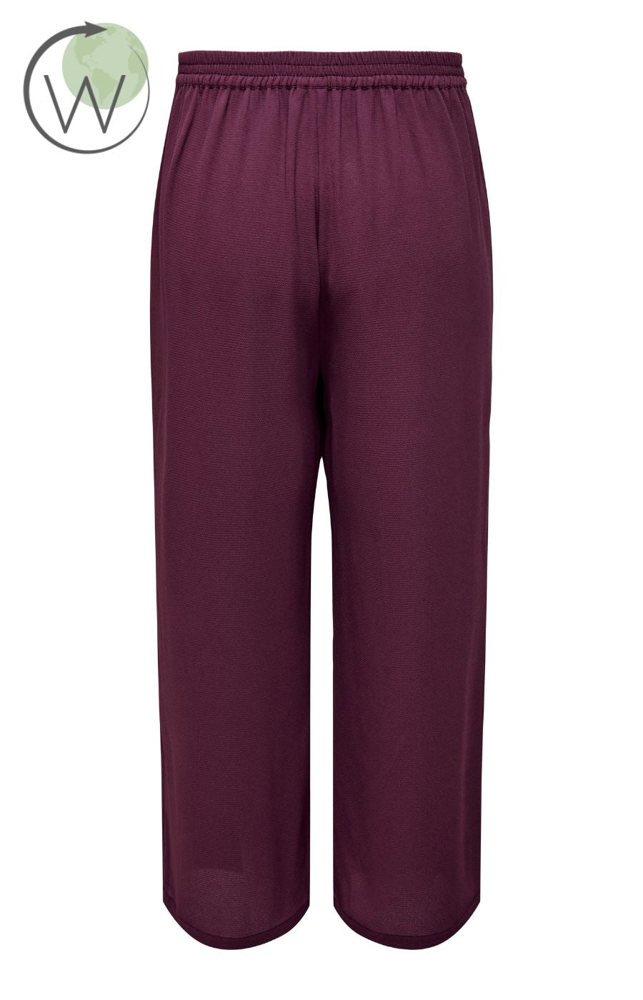 Only Carmakoma Lux Palazzo Trousers in Wine