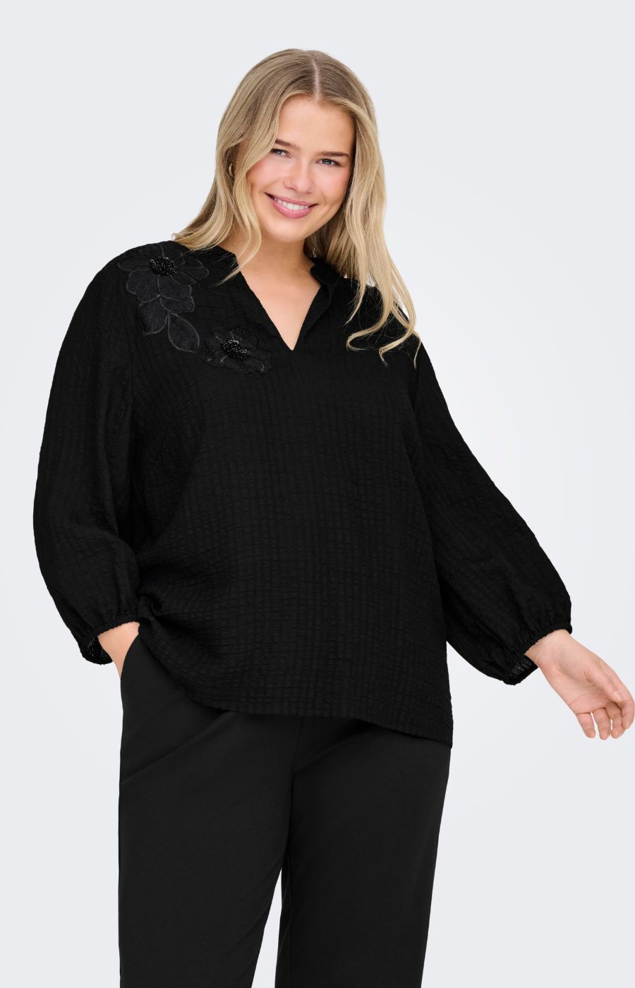 Only Carmakoma Lyne Top in Black