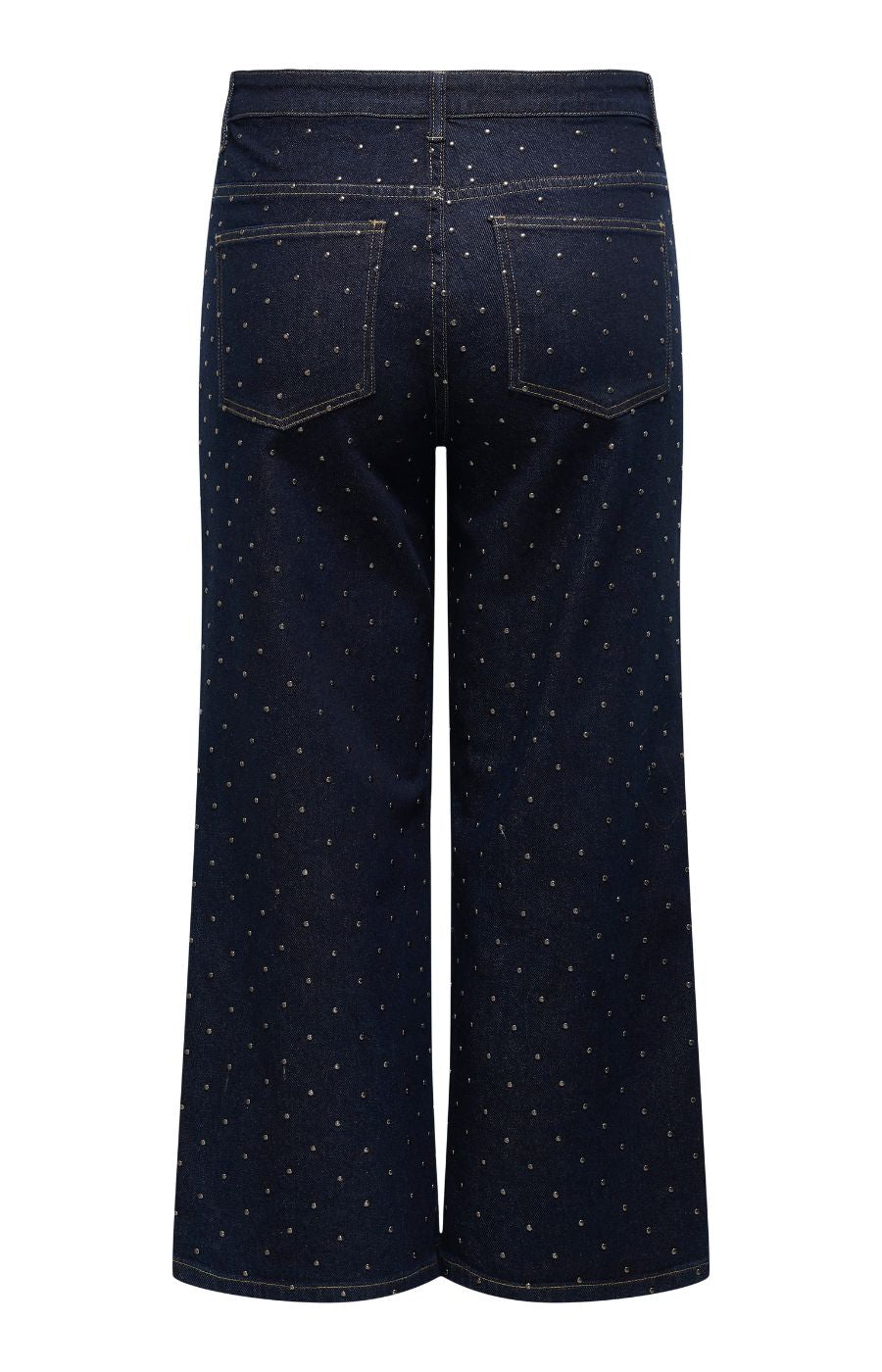 Only Carmakoma Madison Studded Jeans in Dark Denim