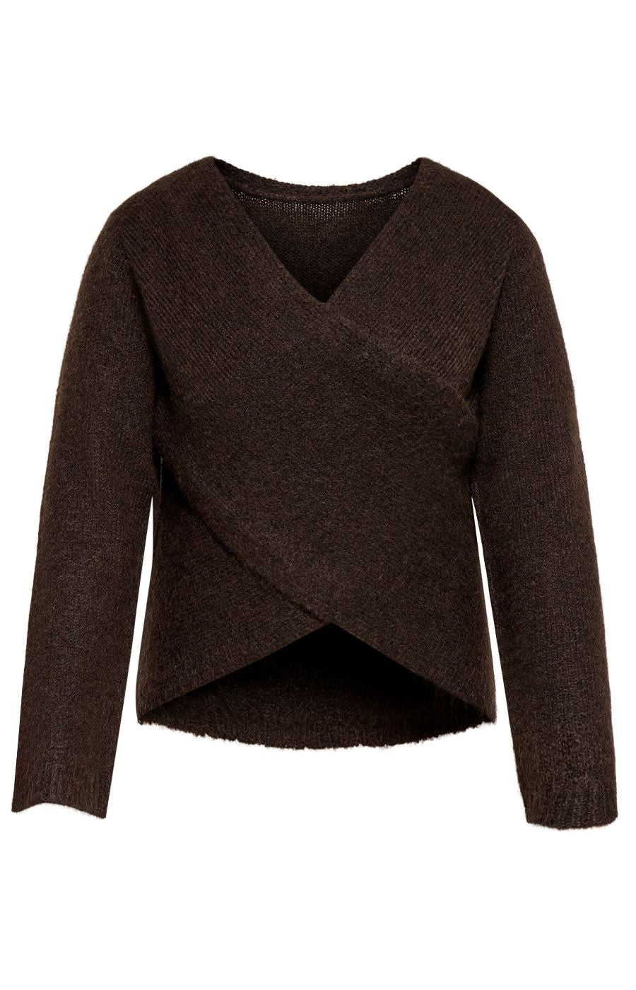 Only Carmakoma Maggie Knit Top in Coffee 