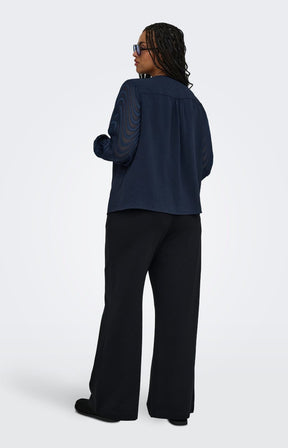 Only Carmakoma Metta Blouse in Navy 