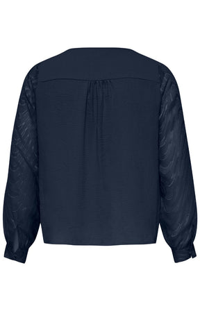 Only Carmakoma Metta Blouse in Navy 