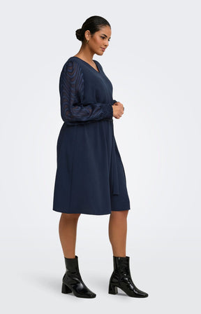 Only Carmakoma Metta Dress in Navy 