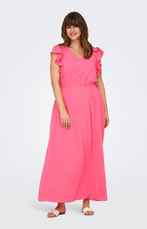 Only Carmakoma Metta Dress in Pink