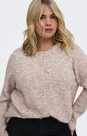 Only Carmakoma Miggie Cardigan in Malt 