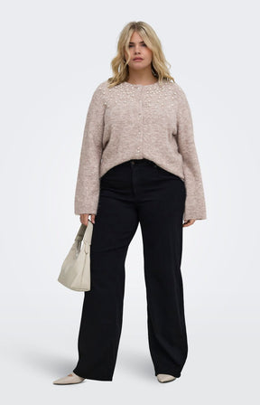 Only Carmakoma Miggie Cardigan in Malt 