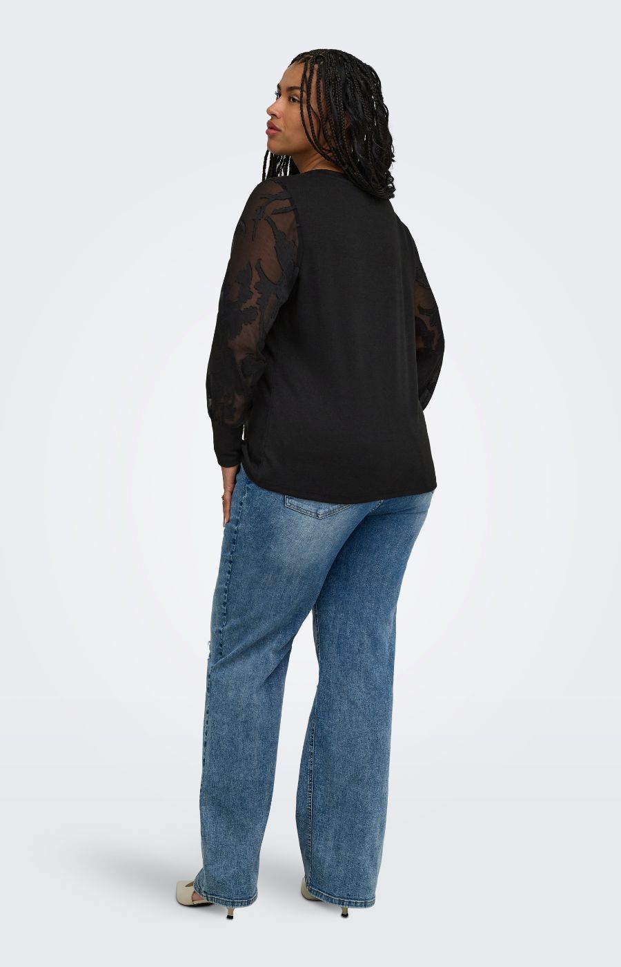 Only Carmakoma Milla Blouse in Black 