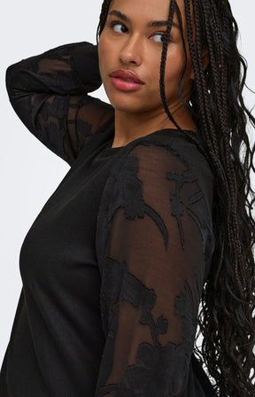 Only Carmakoma Milla Blouse in Black 