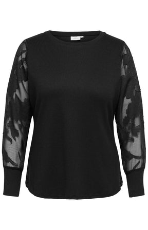 Only Carmakoma Milla Blouse in Black 