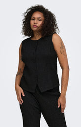 Only Carmakoma Milla Vest Top in Black 