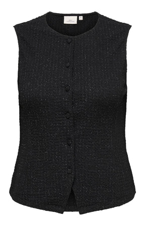 Only Carmakoma Milla Vest Top in Black  