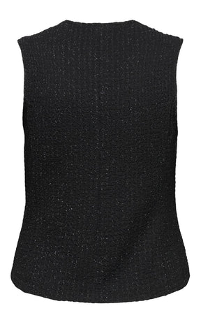 Only Carmakoma Milla Vest Top in Black  